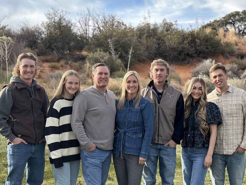 Family Pic on golf course